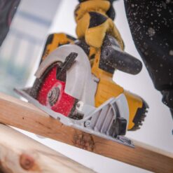 Abrasive Wheel being used on saw